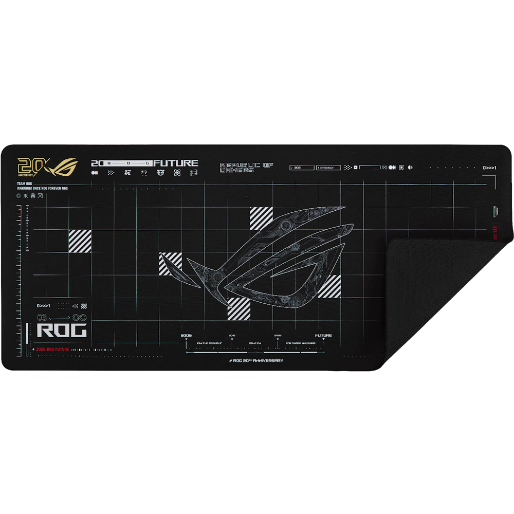 A large main feature product image of ASUS ROG Scabbard II XXL Gaming Mousepad - Edition 20