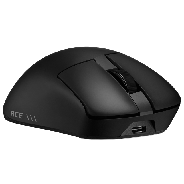 A large main feature product image of ASUS ROG Gladius IV Ace Gaming Mouse - Black