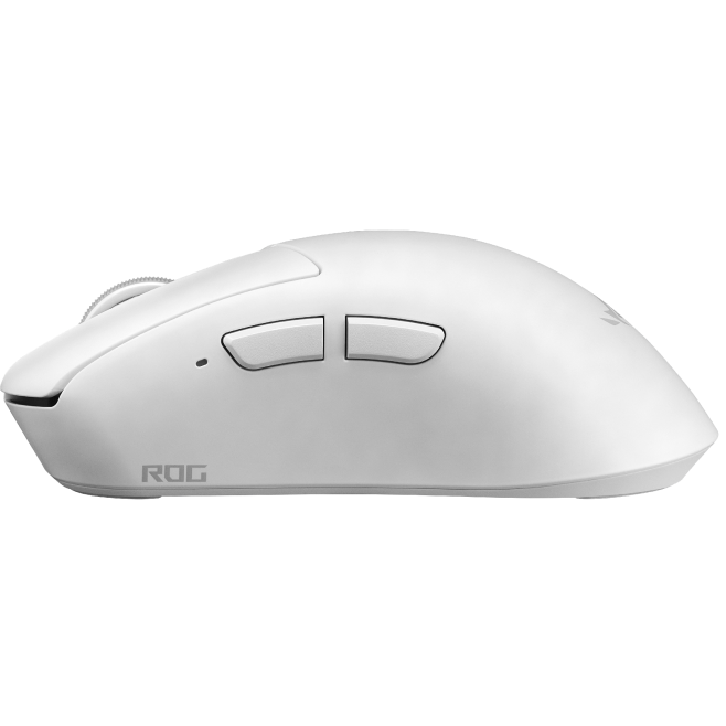 A large main feature product image of ASUS ROG Gladius IV Ace Gaming Mouse - White