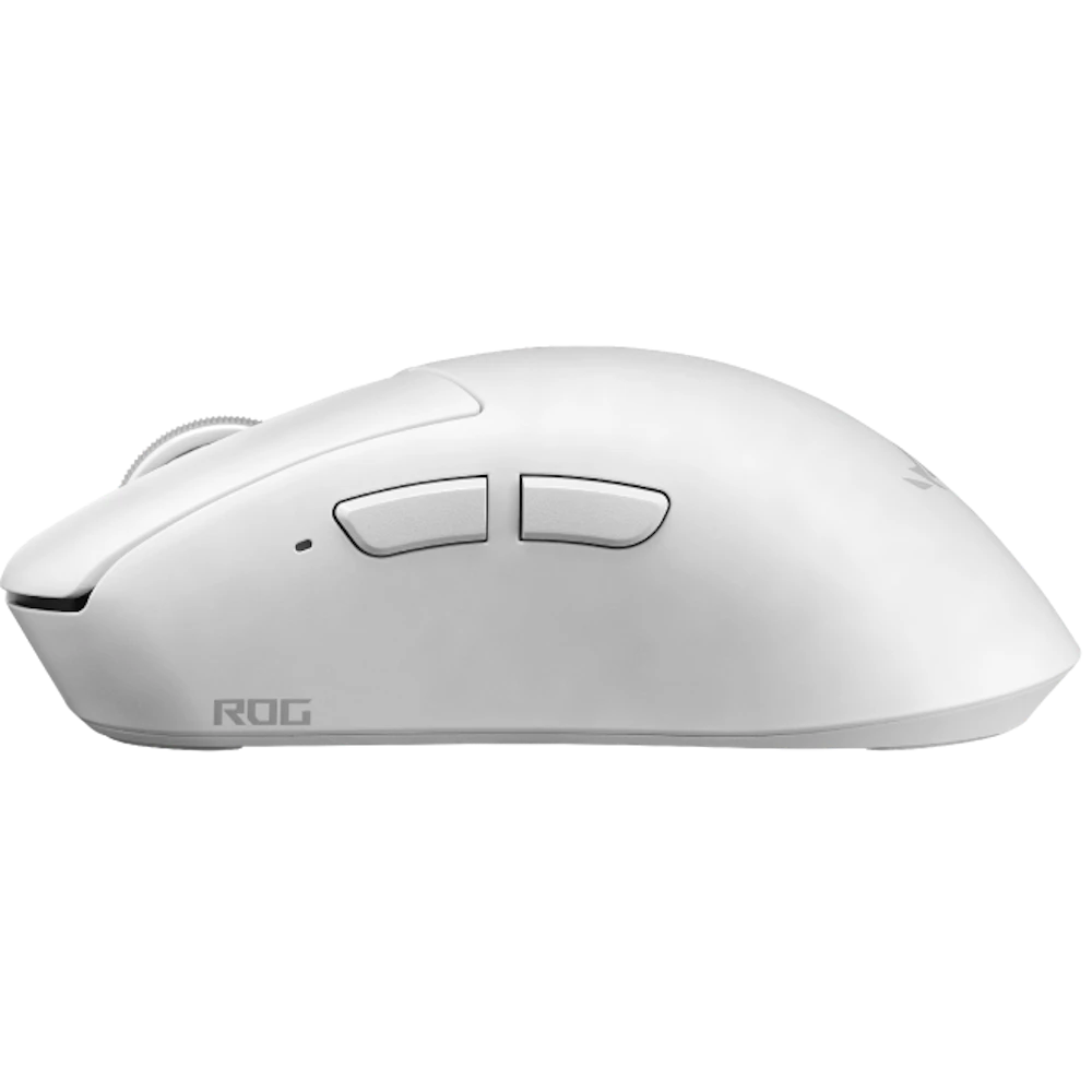 A large main feature product image of ASUS ROG Gladius IV Ace Gaming Mouse - White