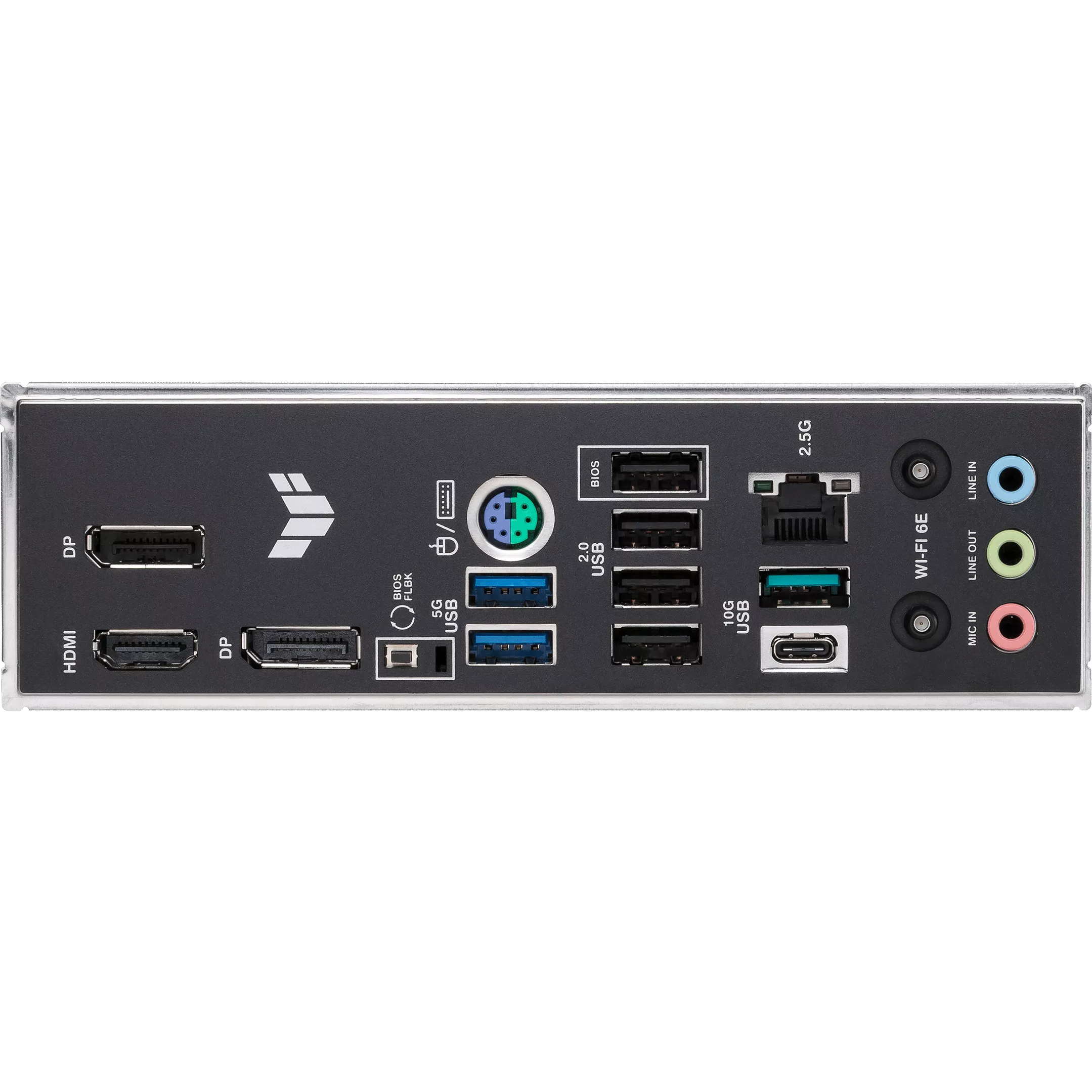 A large main feature product image of ASUS TUF Gaming B850M-E WiFi AM5 mATX Desktop Motherboard