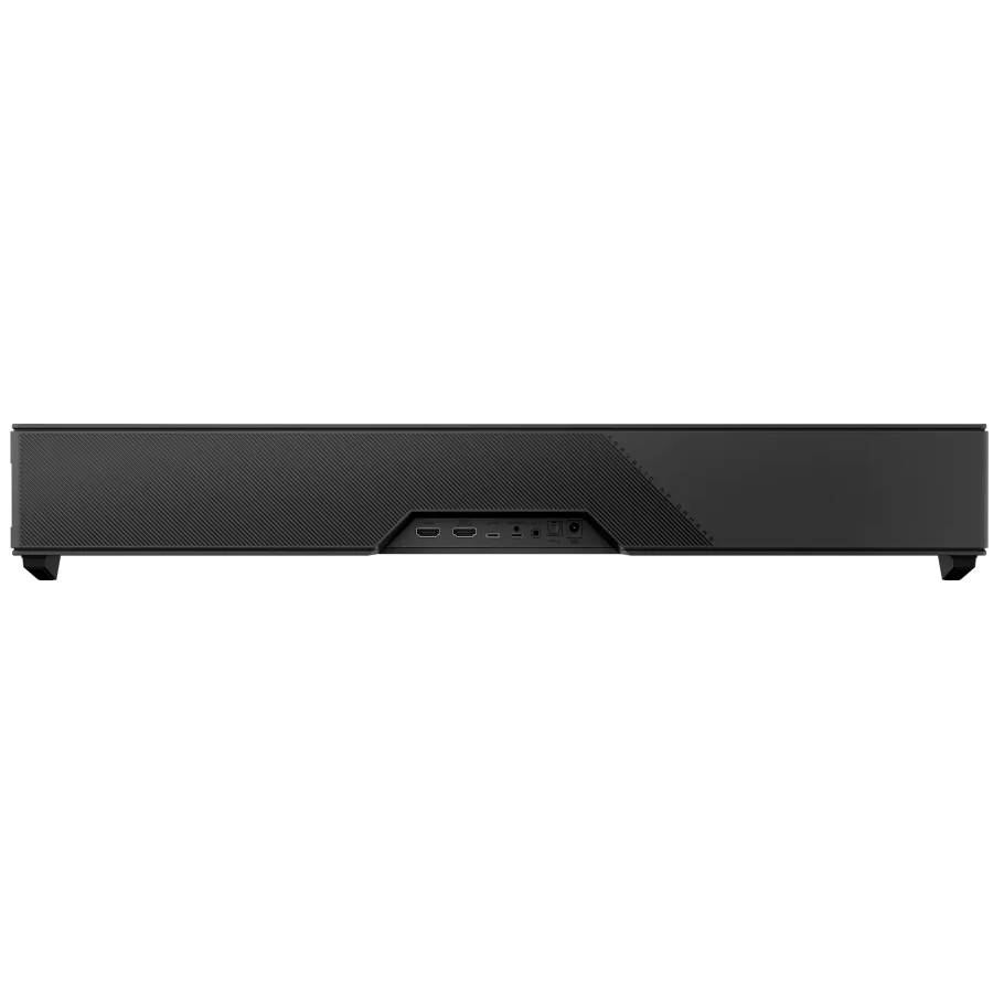 A large main feature product image of ASUS ROG Gjallar Gaming Soundbar