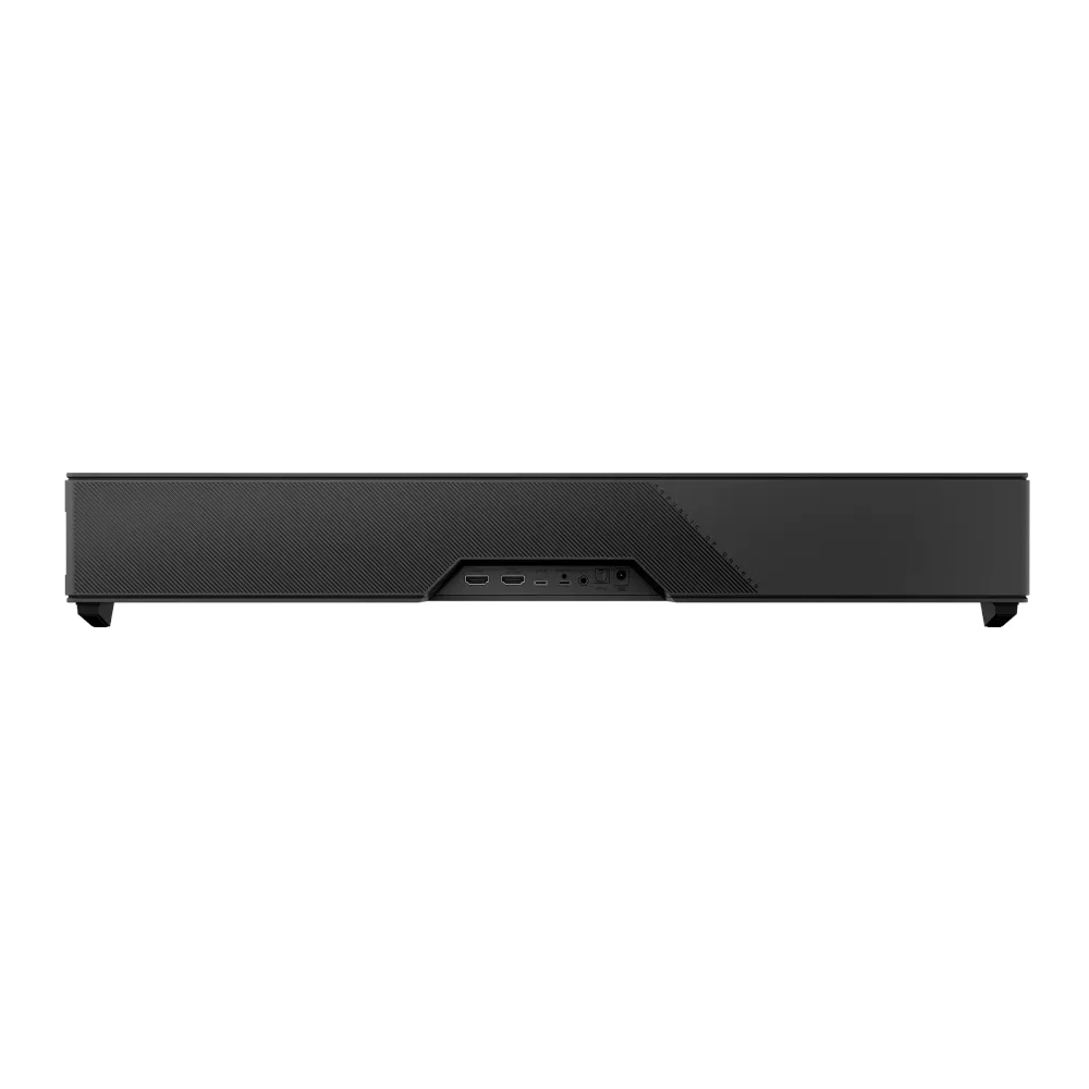 A large main feature product image of ASUS ROG Gjallar Gaming Soundbar