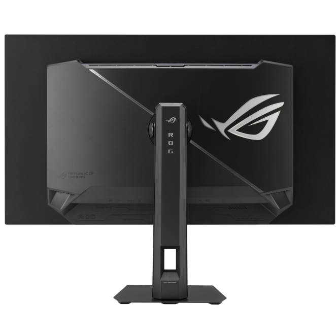A large main feature product image of ASUS ROG Strix OLED XG32UQWMS - 32" 4K 2160p 240Hz / FHD 480Hz 0.03ms Gaming Monitor