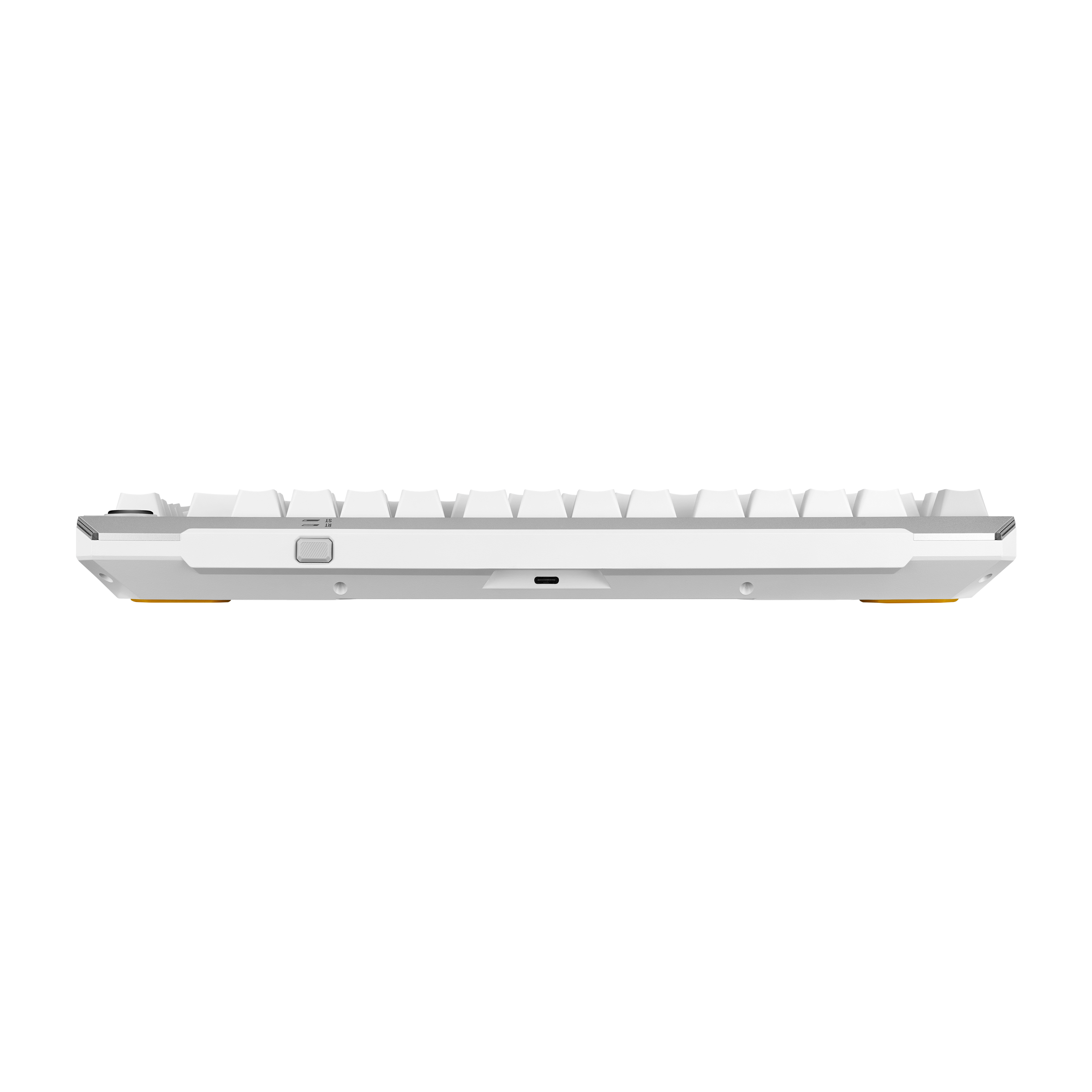 A large main feature product image of ASUS TUF Gaming K4 Magnetic Gaming Keyboard White