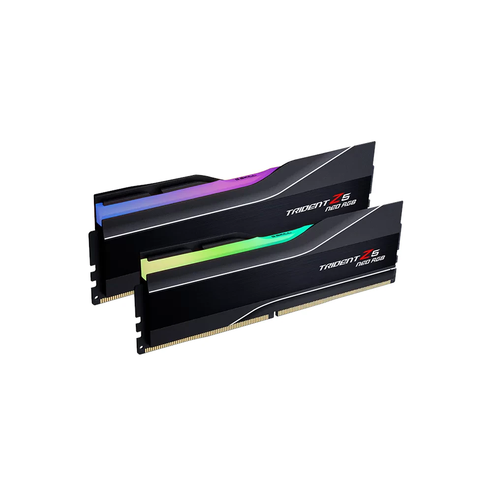 A large main feature product image of G.Skill Trident Z5 Neo RGB 128GB Kit (2x64GB) DDR5-6000 C34