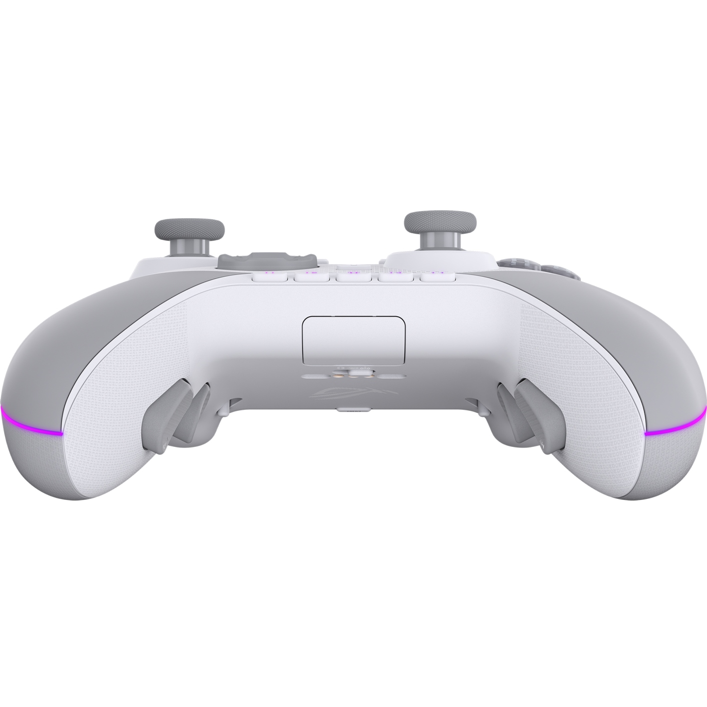 A large main feature product image of ASUS ROG Raikiri II Pro Tri-Mode Wireless PC Controller White