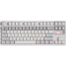A product image of Qwertykeys QK80Mk2 Prebuilt Wireless Mechanical Keyboard - Spray-coated White