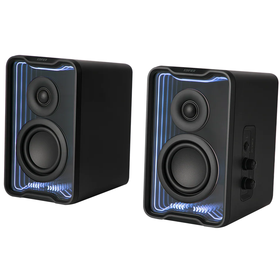A large main feature product image of EX-DEMO Edifier QR30 2.0 Desktop Active Speaker (Black)
