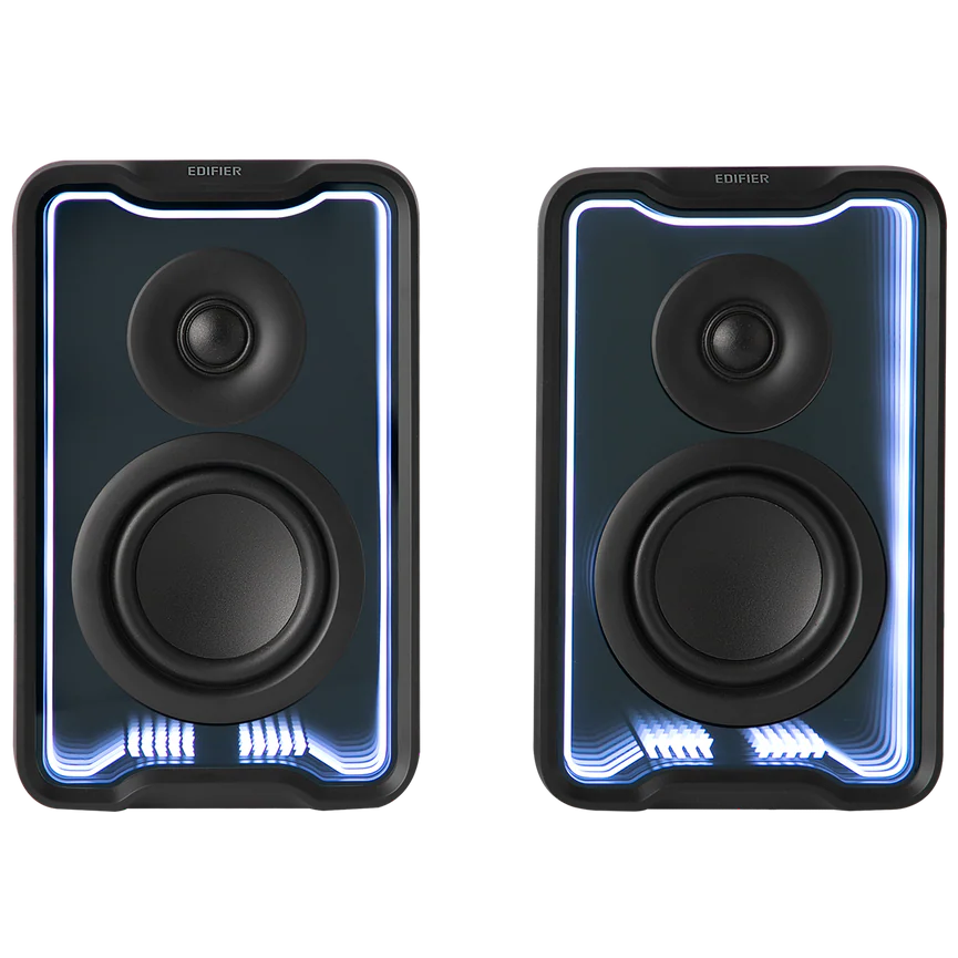 A large main feature product image of EX-DEMO Edifier QR30 2.0 Desktop Active Speaker (Black)