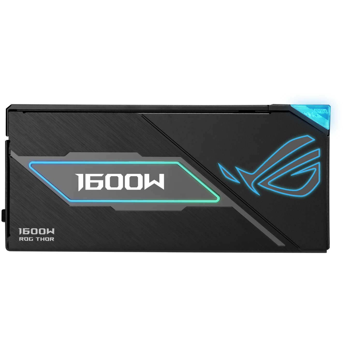 A large main feature product image of ASUS ROG THOR Gaming Evo 1600W Titanium III PCIe 5.1 Modular PSU w/ Equalizer Cable
