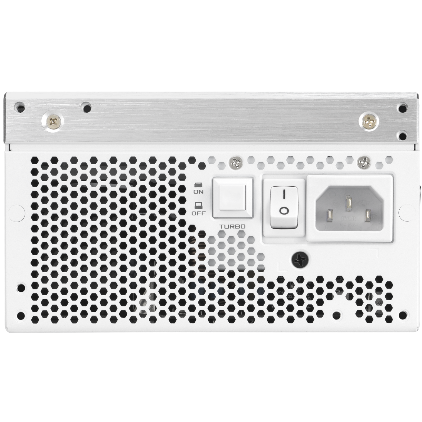 A large main feature product image of ASUS ROG THOR Gaming Evo 1200W Platinum III PCIE 5.1 Modular PSU w/ Equalizer Cable - White