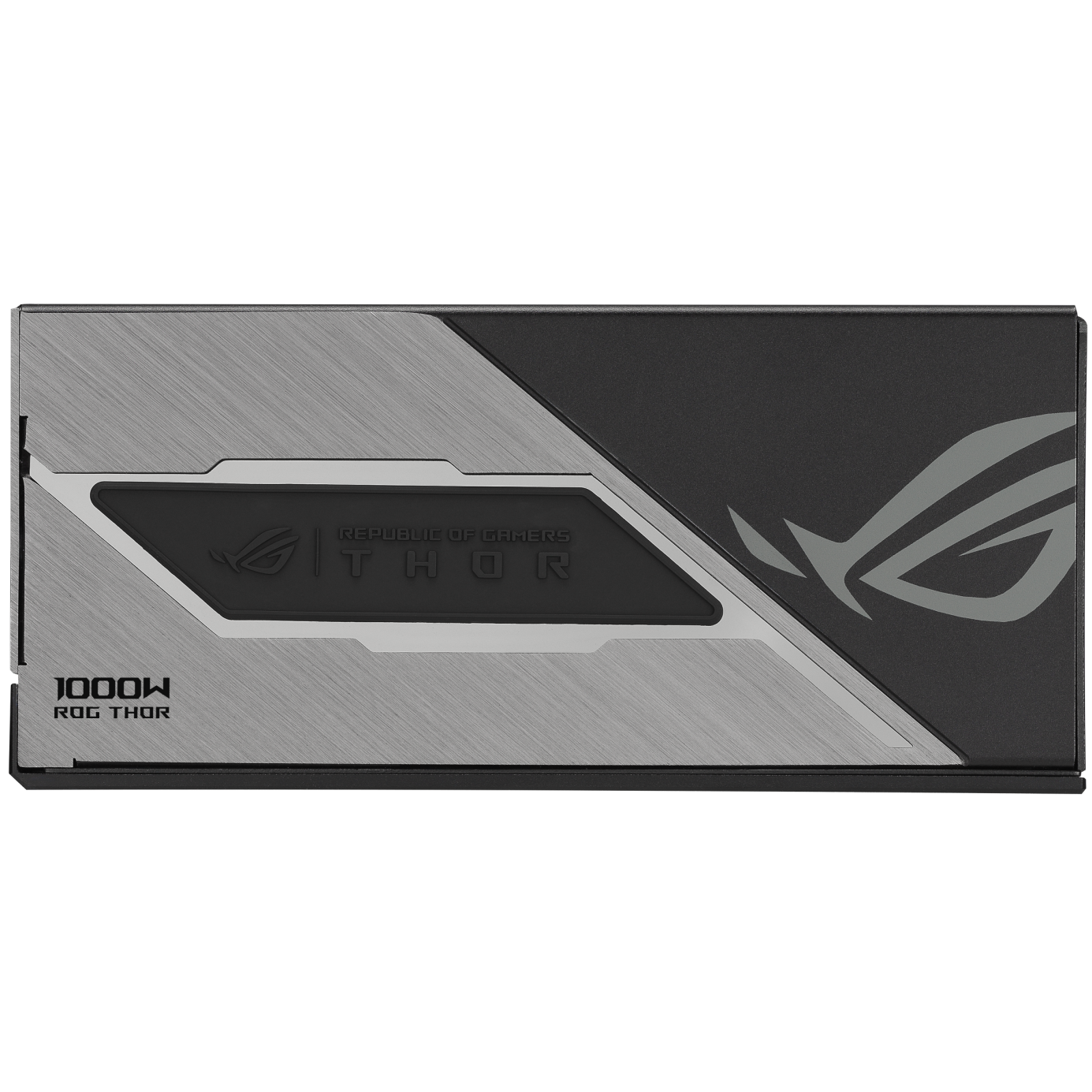 A large main feature product image of ASUS ROG THOR Gaming Evo 1000W Platinum III PCIe 5.1 Modular PSU w/ Equalizer Cable