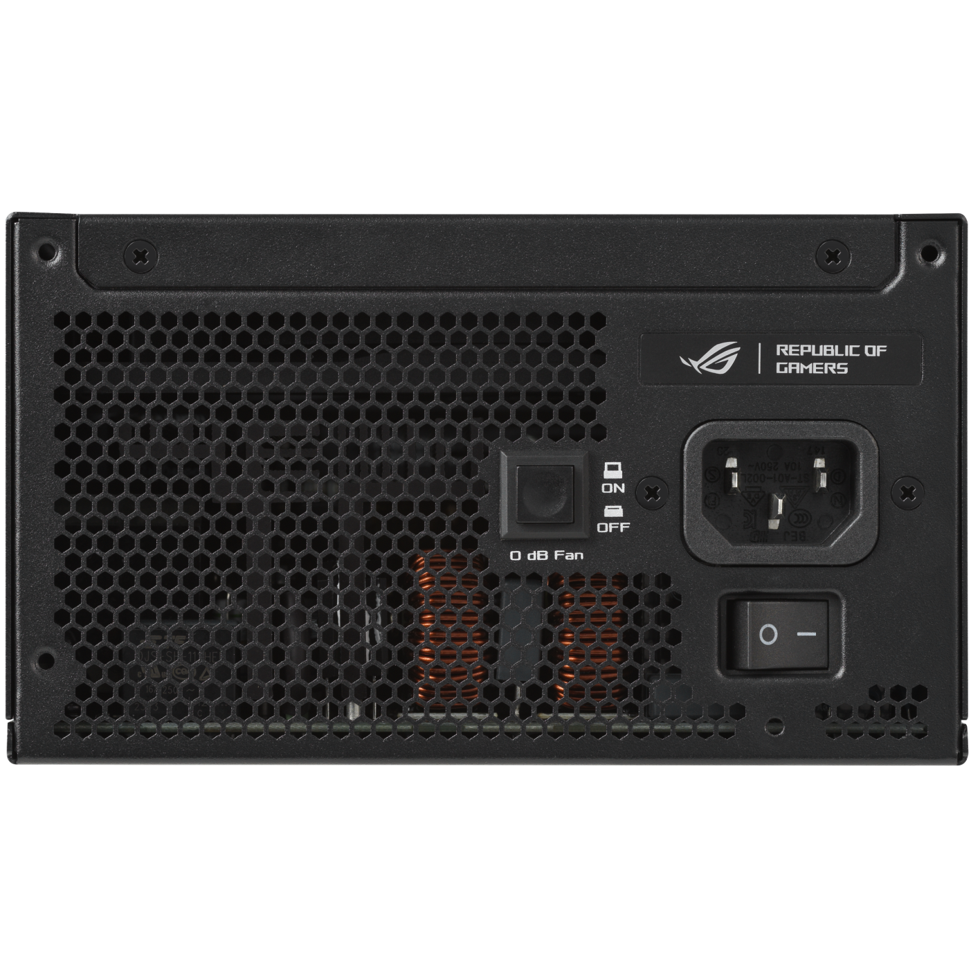 A large main feature product image of ASUS ROG Strix Gaming Evo 1200W Platinum PCIe 5.1 Modular PSU w/ Equalizer Cable