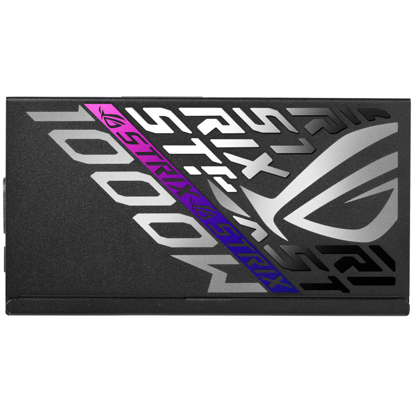 A large main feature product image of ASUS ROG Strix Gaming Evo 1000W Platinum PCIe 5.1  Modular PSU w/ Equalizer Cable