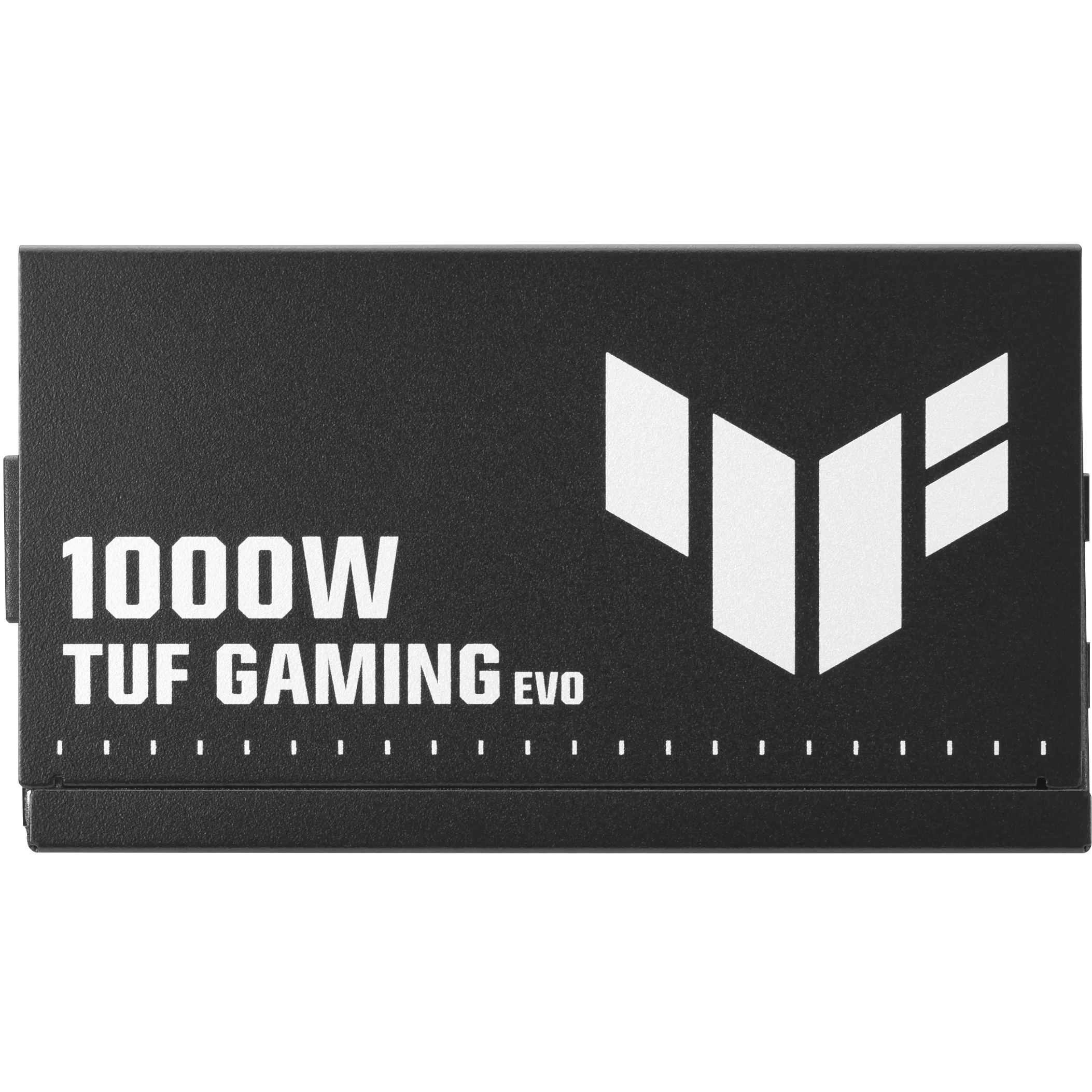 A large main feature product image of ASUS TUF Gaming Evo 1000W Gold PCIe 5.1 Modular PSU
