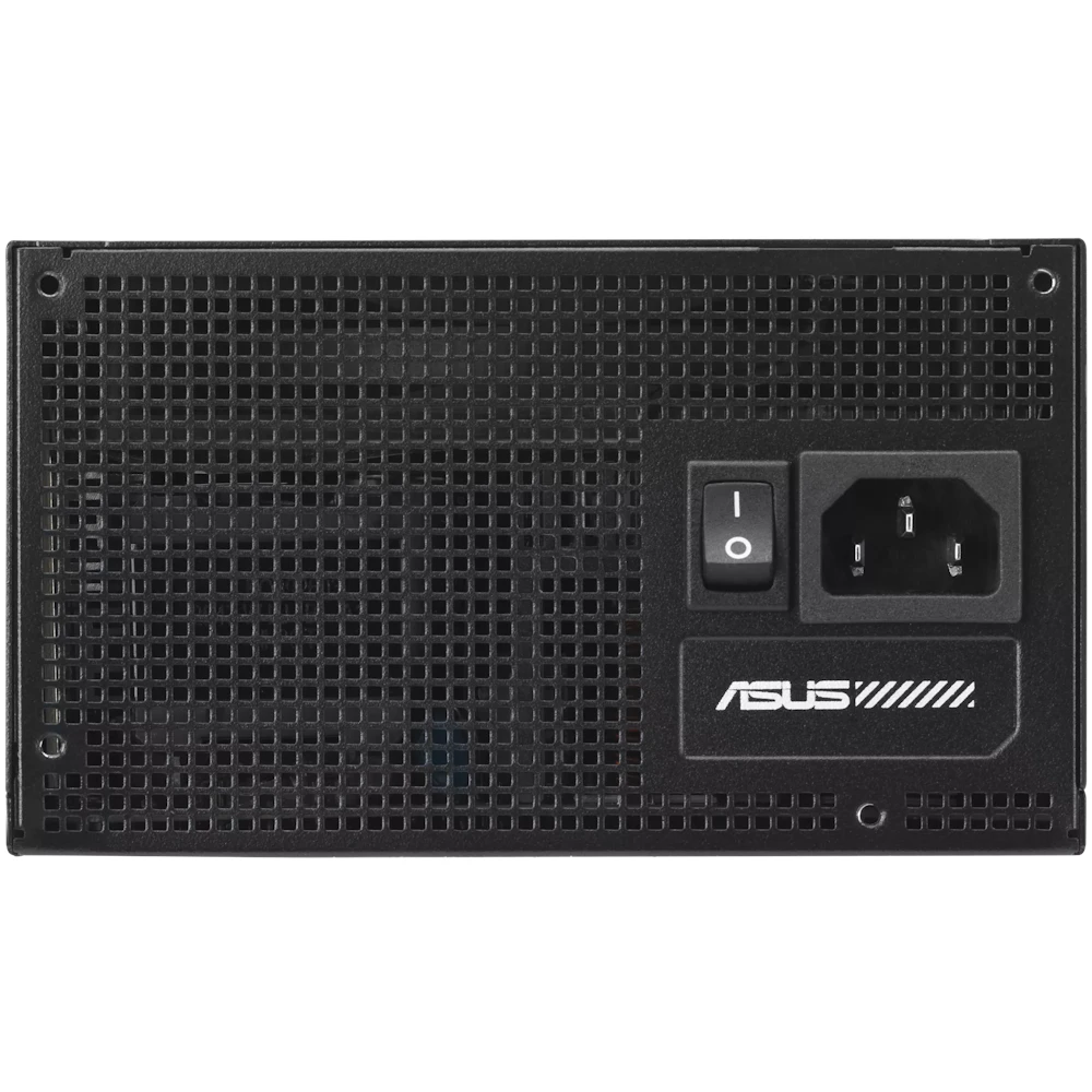 A large main feature product image of ASUS TUF Gaming Evo 1000W Gold PCIe 5.1 Modular PSU