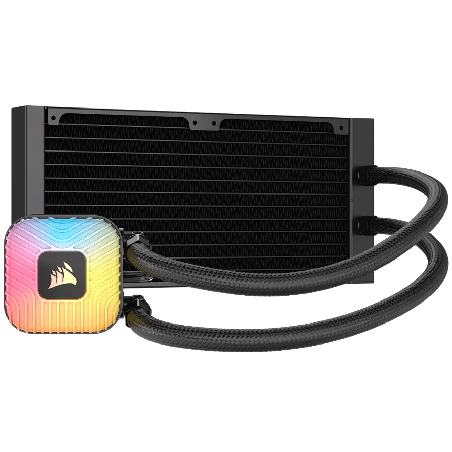 A large main feature product image of Corsair NAUTILUS II 240 RS ARGB - 240mm AIO Liquid CPU Cooler (Black)
