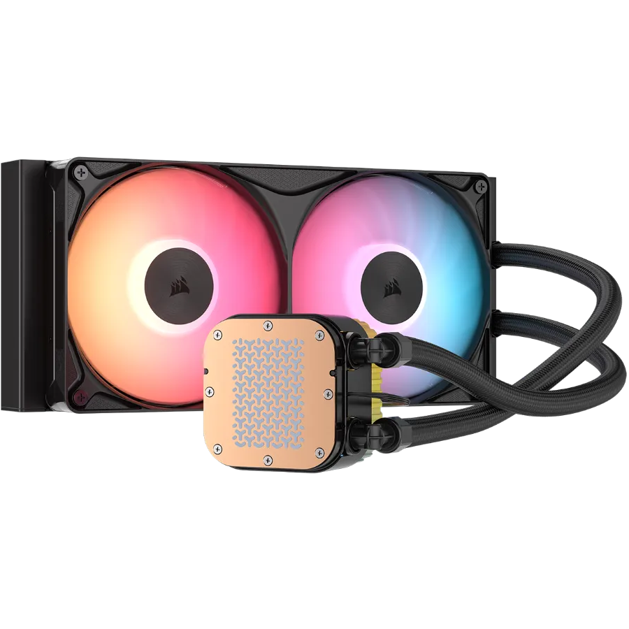 A large main feature product image of Corsair NAUTILUS II 240 RS ARGB - 240mm AIO Liquid CPU Cooler (Black)