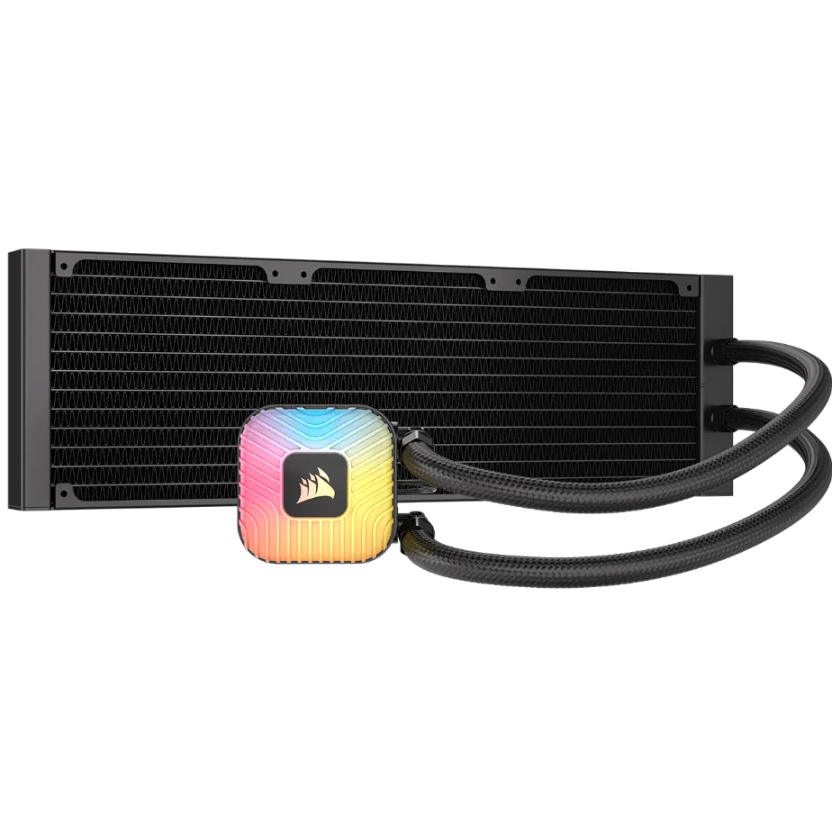 A large main feature product image of Corsair NAUTILUS II 360 RS ARGB - 360mm AIO Liquid CPU Cooler (Black)