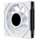 A small tile product image of EX-DEMO Lian Li UNI FAN SL120 INF LCD FLEX - 120mm Modular Wireless PWM Reverse Blade Fan (White)