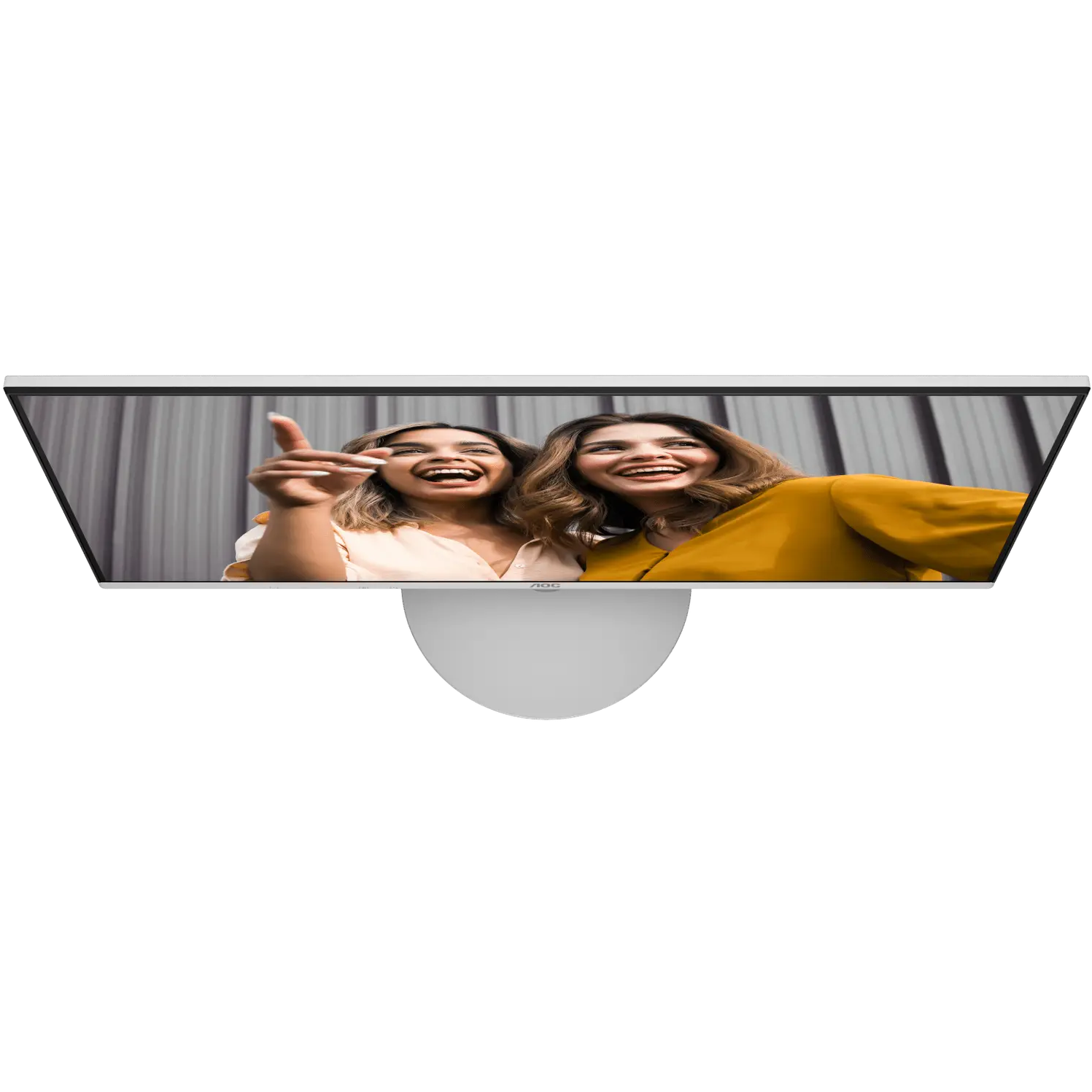 A large main feature product image of EX-DEMO AOC 24B30H3 - 24" 1080p 120Hz 1ms IPS Monitor - White