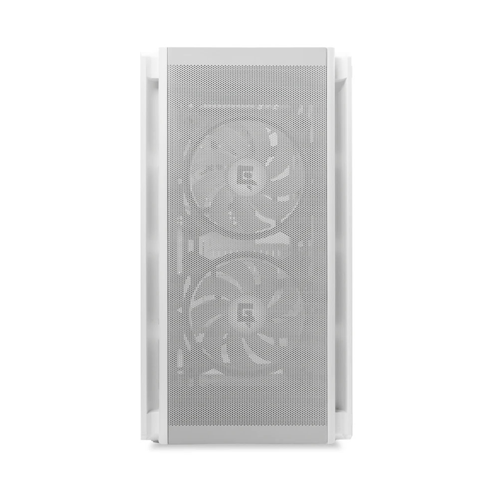A large main feature product image of EX-DEMO GamerChief Mesh G40 mATX Case (White)