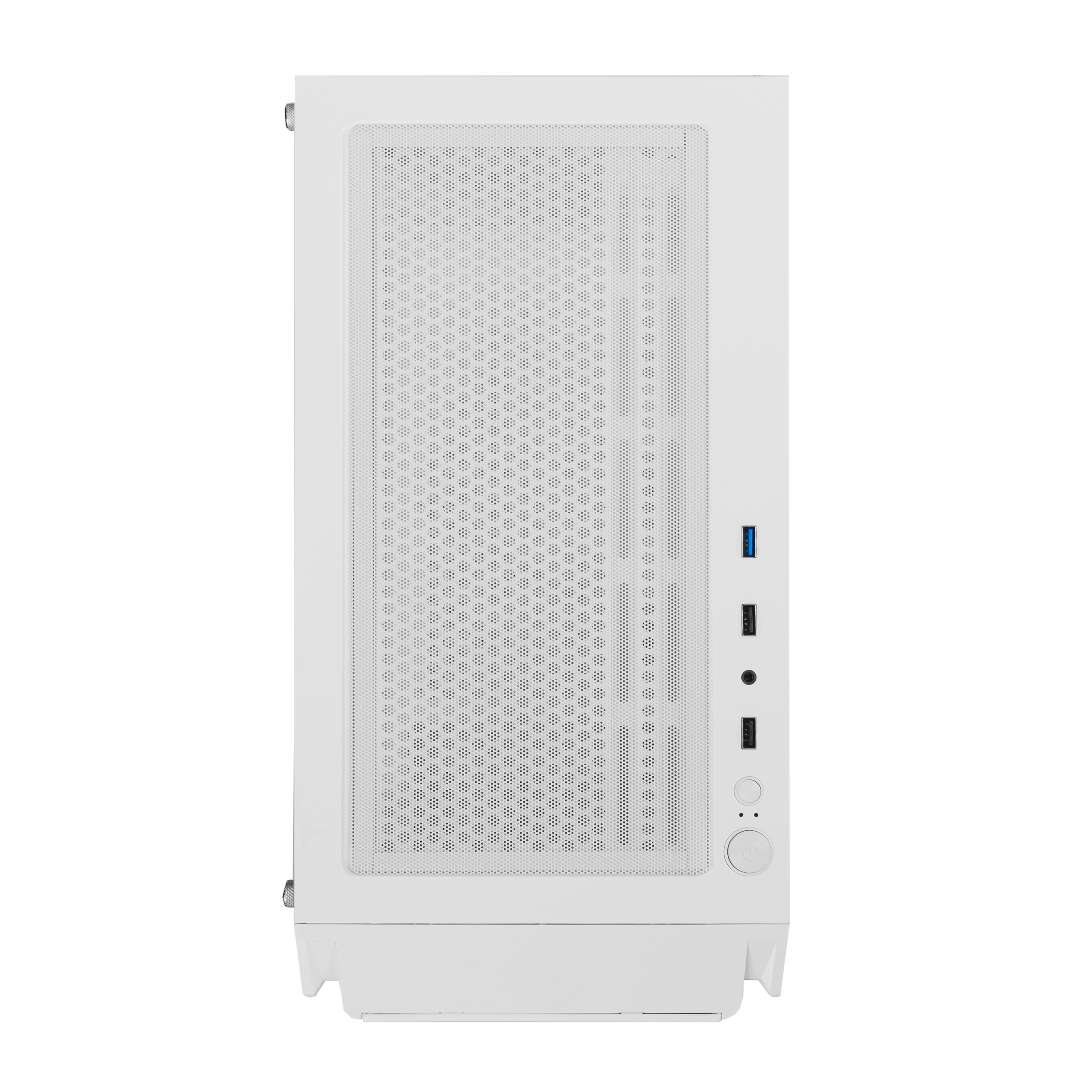 A large main feature product image of EX-DEMO GamerChief Mesh G40 mATX Case (White)