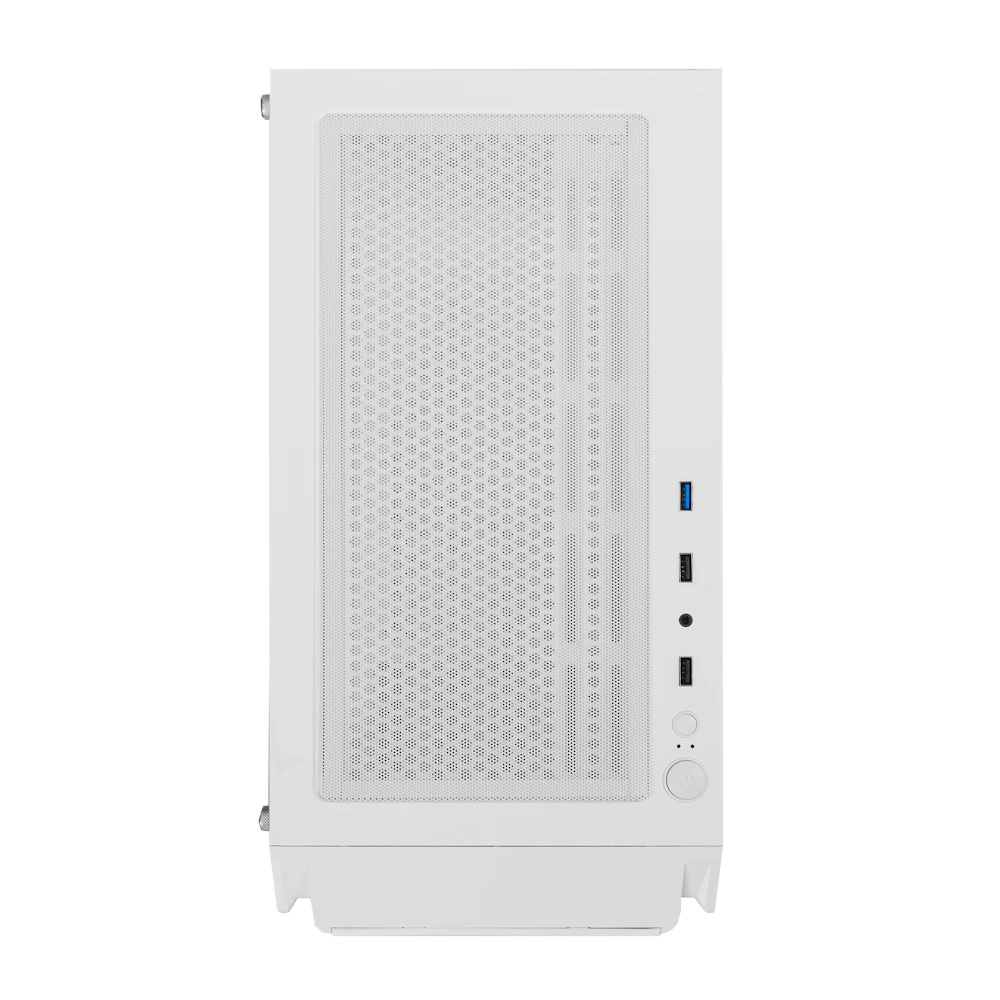 A large main feature product image of EX-DEMO GamerChief Mesh G40 mATX Case (White)