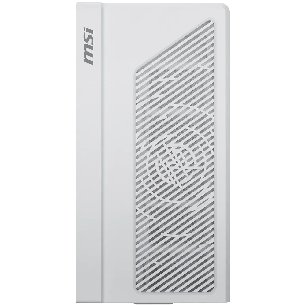 A large main feature product image of MSI MPG VIXTA 300R Airflow PZ Mid Tower Case - White