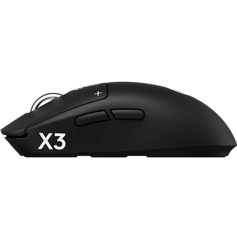 A large main feature product image of Logitech G PRO X3 SUPERSTRIKE LIGHTSPEED Wireless Gaming Mouse (Midnight Black)