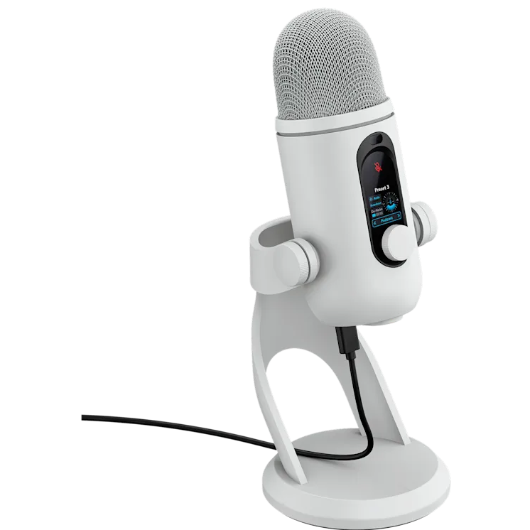 A large main feature product image of  Logitech G YETI 2 Gaming Microphone (White)