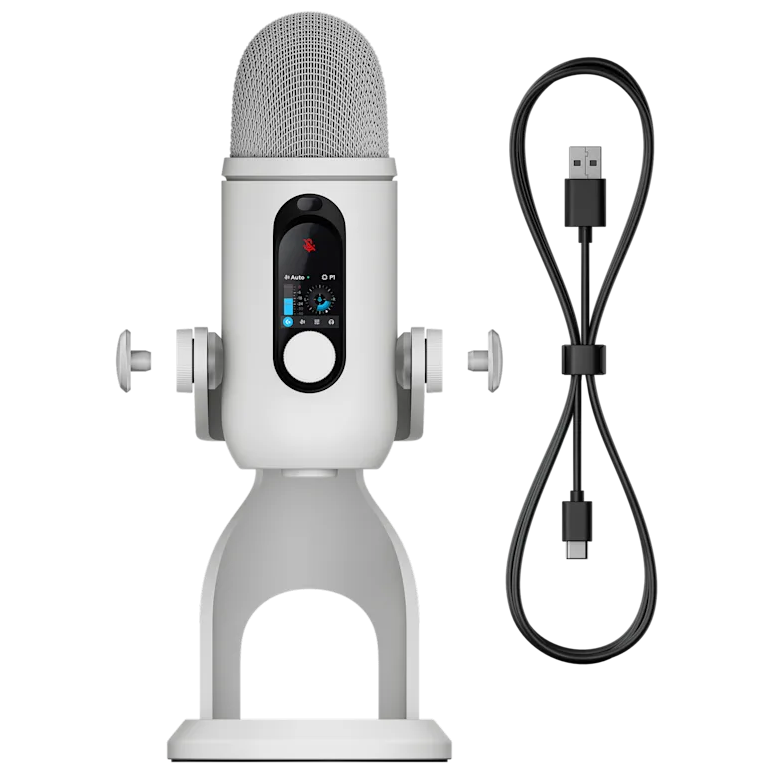 A large main feature product image of  Logitech G YETI 2 Gaming Microphone (White)