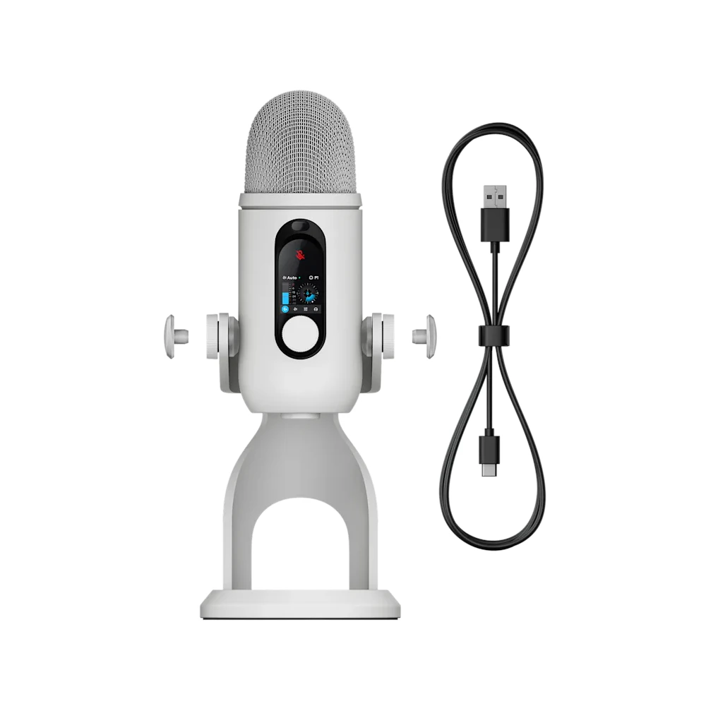 A large main feature product image of Logitech G YETI 2 Gaming Microphone (White)