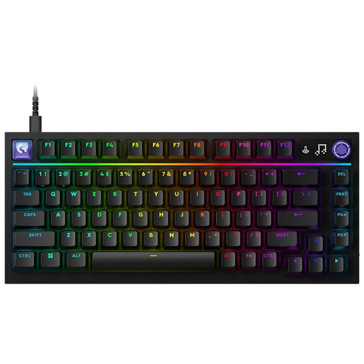 A large main feature product image of Logitech G G316 X 75 Gaming Keyboard (Black)