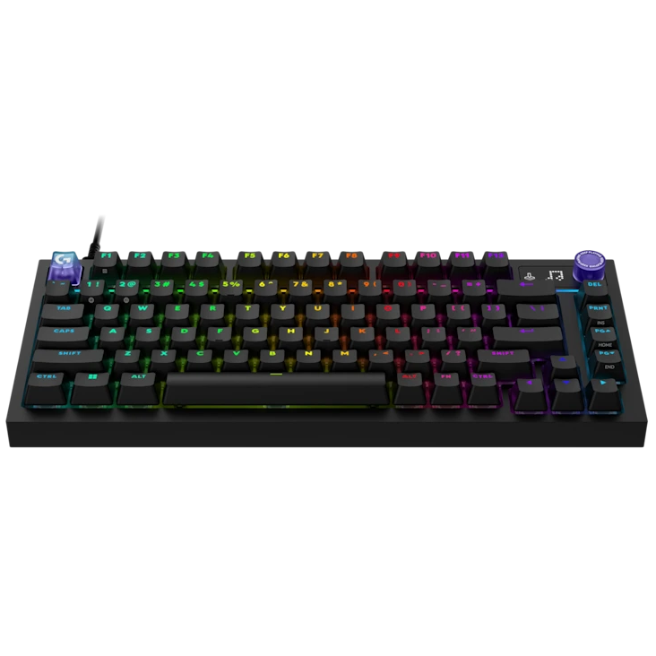 A large main feature product image of Logitech G G316 X 75 Gaming Keyboard (Black)