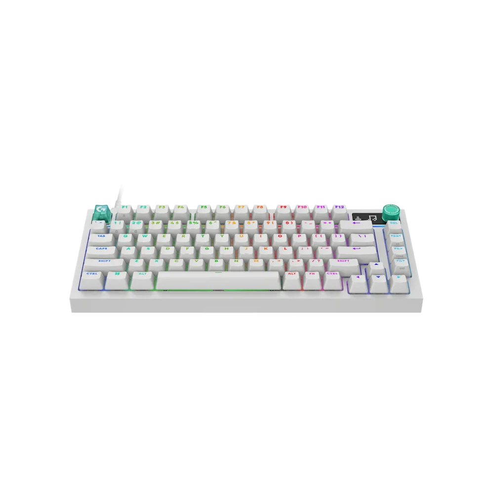 A large main feature product image of Logitech G G316 X 75 Gaming Keyboard (White)