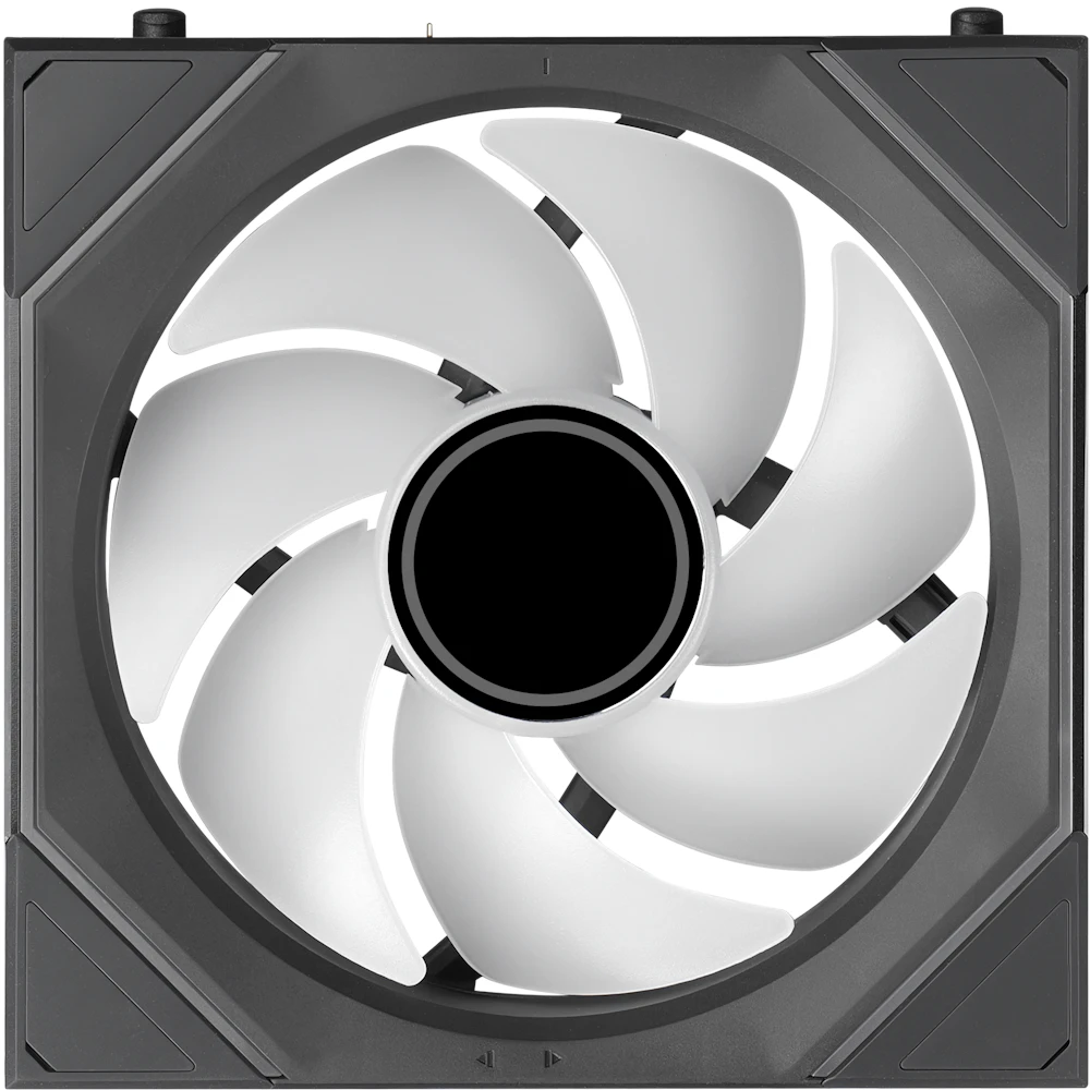 A large main feature product image of EX-DEMO Lian Li UNI FAN SL120 INF FLEX - 120mm Modular Wireless PWM Fan (Black)