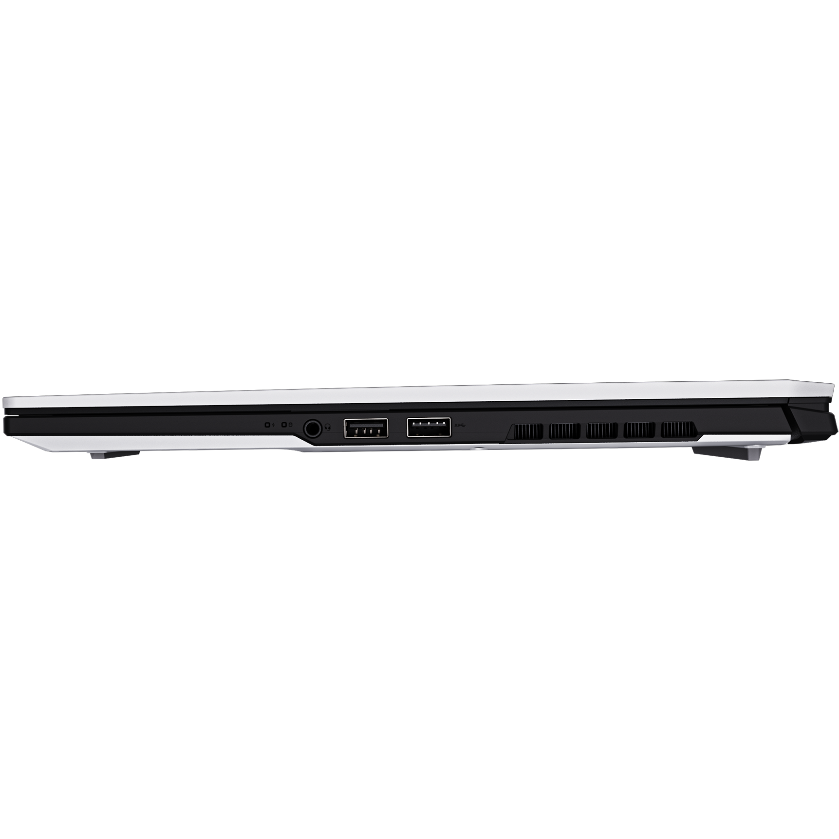 A large main feature product image of Gigabyte AERO X16 (1VH) - 16" 165Hz, Ryzen 7 AI 350, RTX 5060, 16GB/512GB Win 11 Gaming Notebook (Lunar White)
