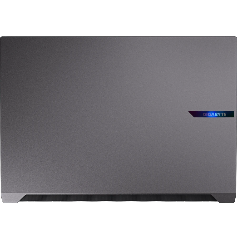 A large main feature product image of Gigabyte AERO X16 (4WH) - 16" 165Hz, Ryzen 9 AI 465, RTX 5070, 16GB/1TB Win 11 Gaming Notebook (Space Gray)