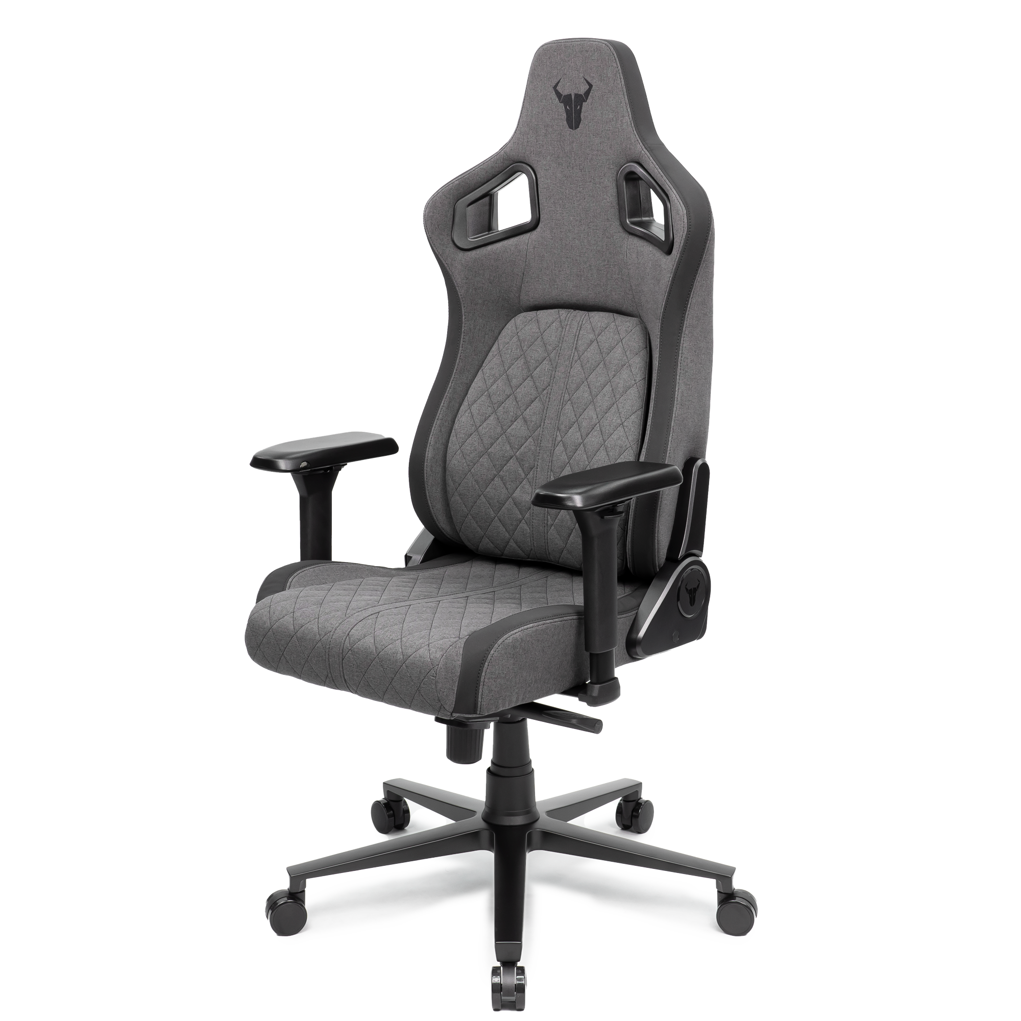 A large main feature product image of EX-DEMO BattleBull Crosshair+ Gaming Chair - Dark Grey Weave