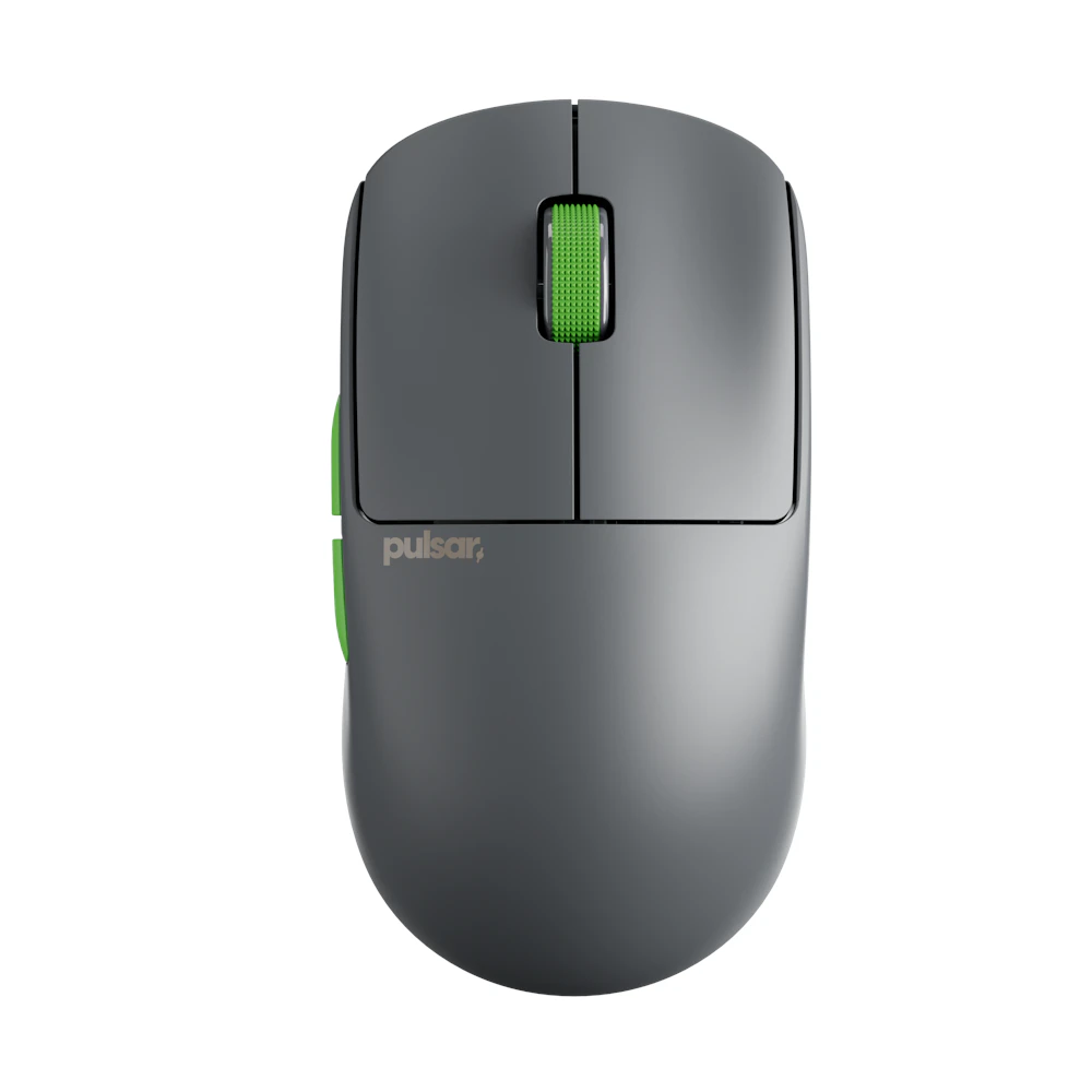 A large main feature product image of EX-DEMO Pulsar X2 CrazyLight Mini - 35g Ultra-Lightweight 8K Wireless Gaming Mouse (Volt Shadow)