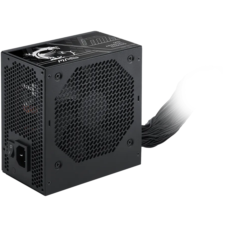 A large main feature product image of EX-DEMO MSI MAG A750BN PCIE5 III - 750W Bronze PCIe 5.1 ATX 3.1 PSU