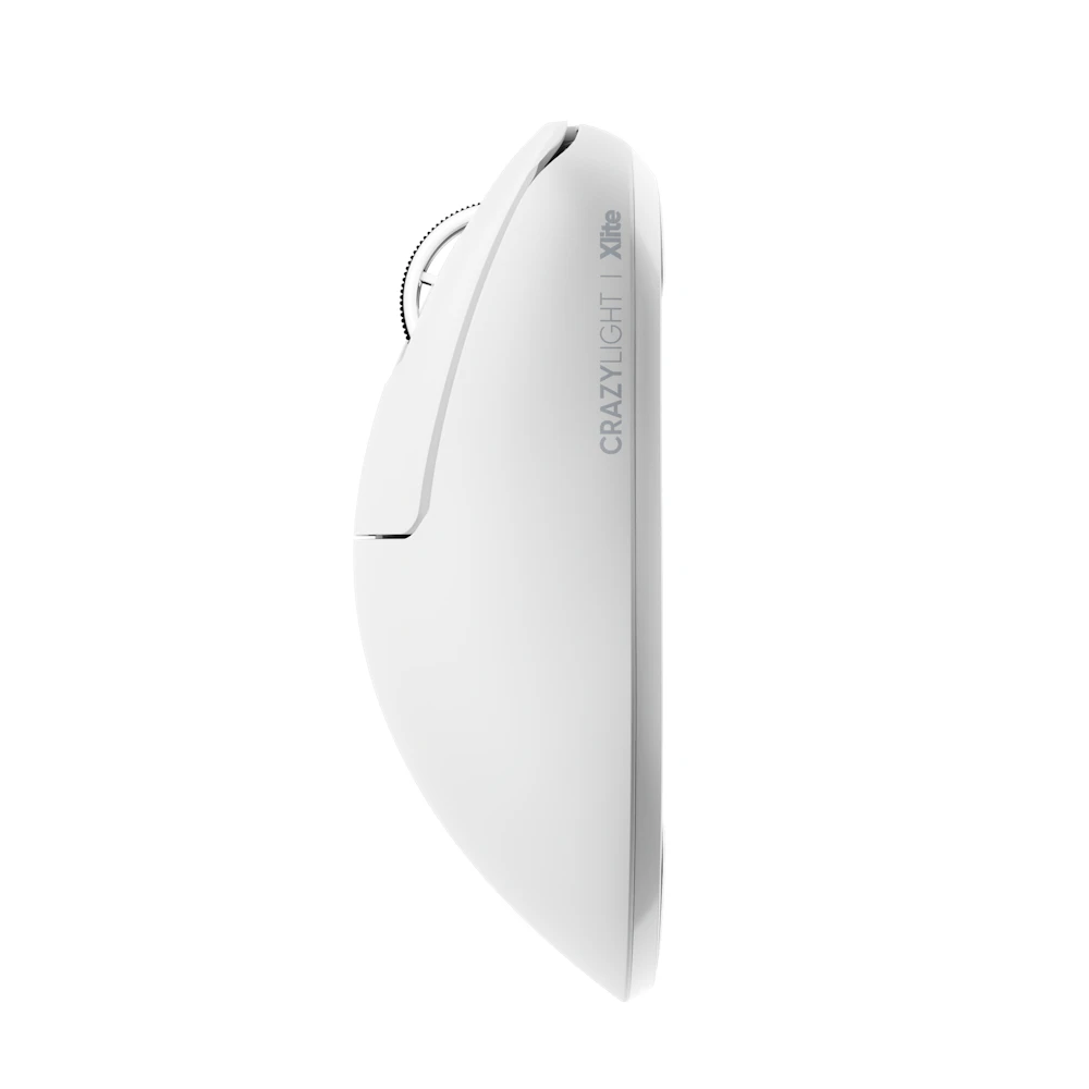 A large main feature product image of EX-DEMO Pulsar Xlite CrazyLight - 43g Ultra-Lightweight 8K Wireless Gaming Mouse (Uyuni White)