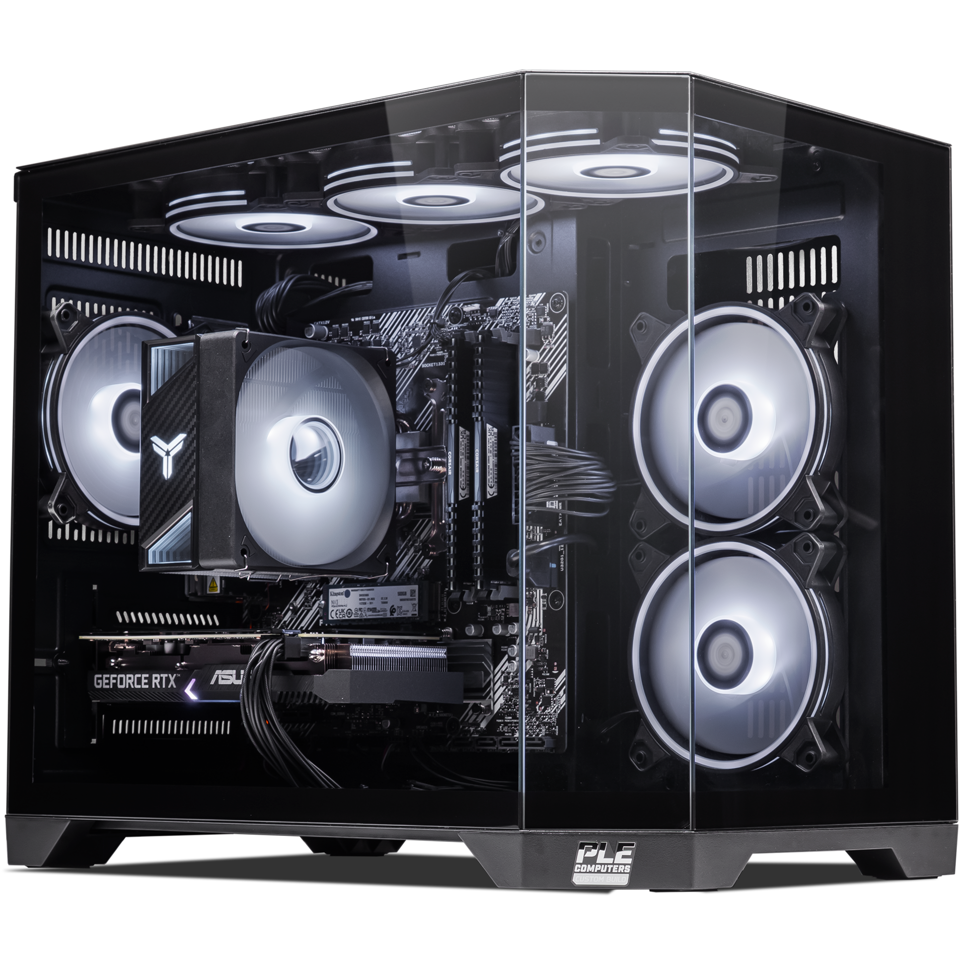 A large main feature product image of PLE Anchor 3060 Prebuilt Ready To Go Gaming PC