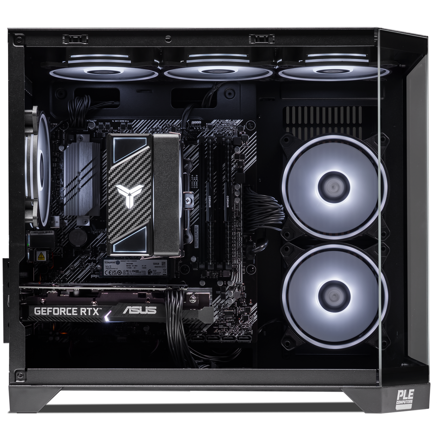 A large main feature product image of PLE Anchor 3060 Prebuilt Ready To Go Gaming PC