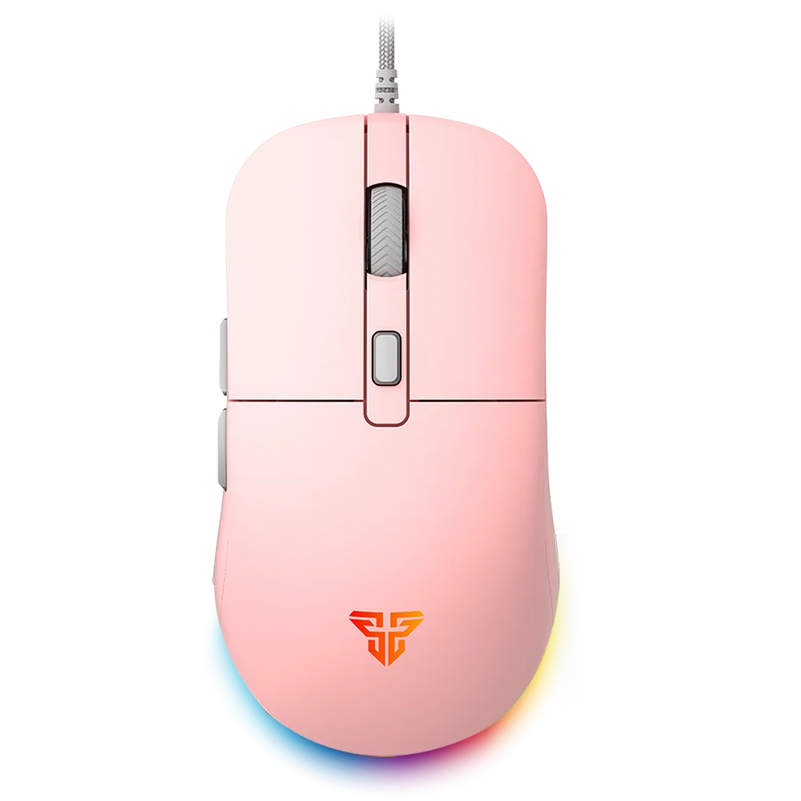 A large main feature product image of Fantech KANATA VX9S RGB Light 6D Wired Gaming Mouse - Pink