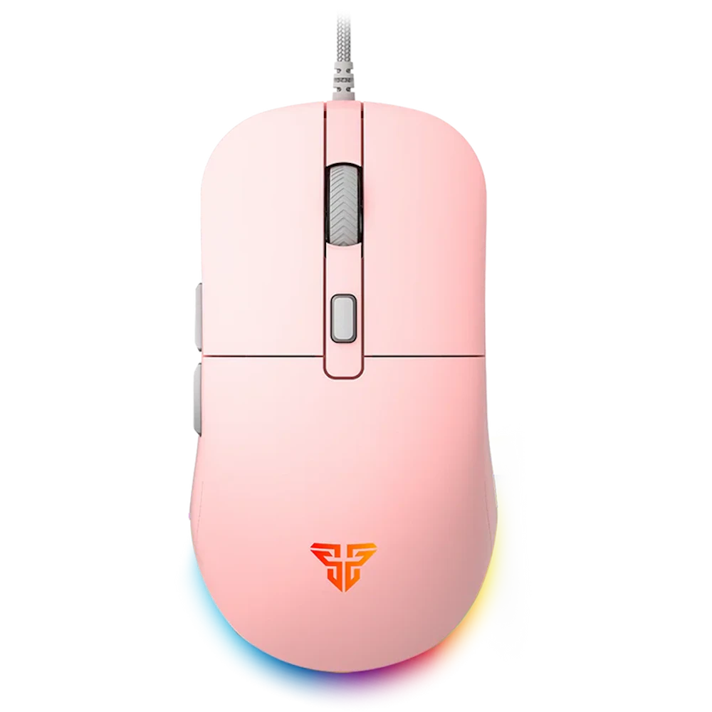 A large main feature product image of Fantech KANATA VX9S RGB Light 6D Wired Gaming Mouse - Pink