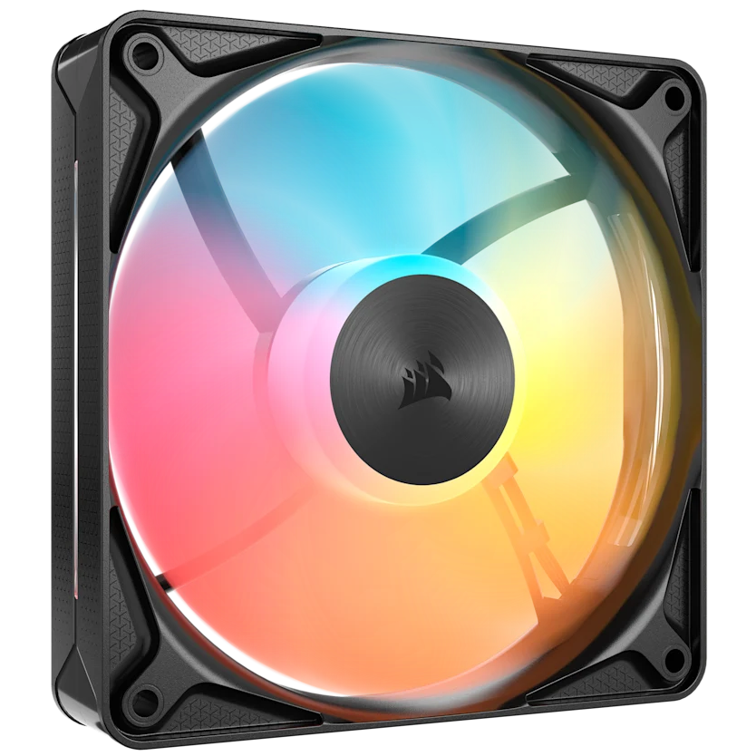 A large main feature product image of Corsair RS120 II ARGB - 120mm PWM Single Block Fan (Black)
