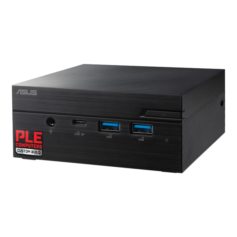 A large main feature product image of EX-DEMO PLE Mini PC AMD Ryzen 5 7535H Home 16GB/500GB Prebuilt Ready To Go